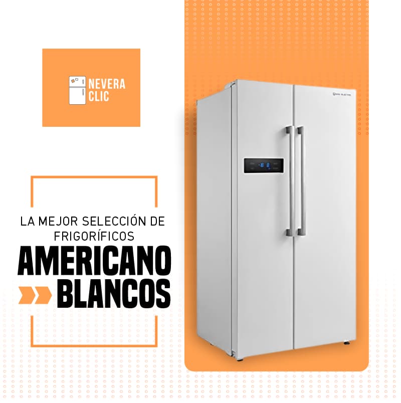 nevera americana blanca, frigorifico americano negro